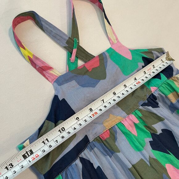 ~ Gap Kids Sundress* Sm Dress Adjustable Floral Flowers Summer Spring Sleeveless - Picture 8 of 13